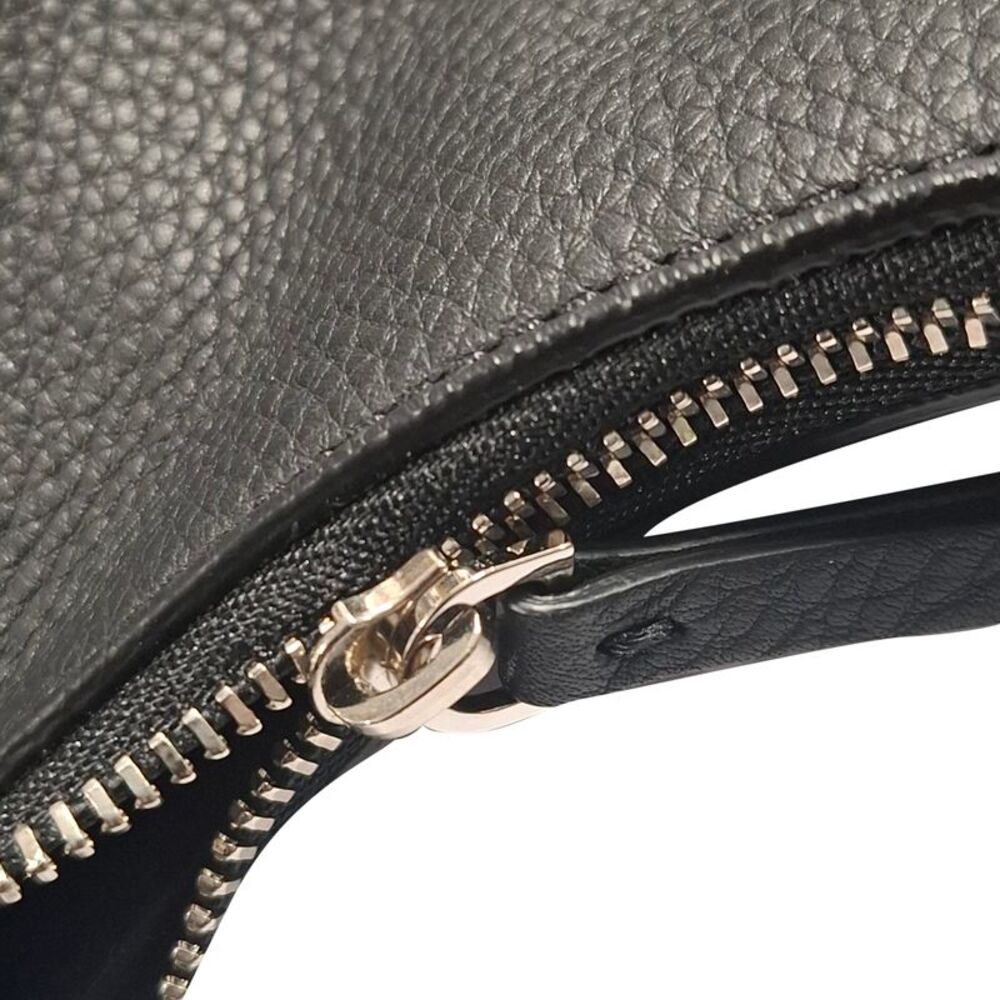 The Row Everyday Hobo Shoulder Bag in Black Leather - Picture 7 of 12